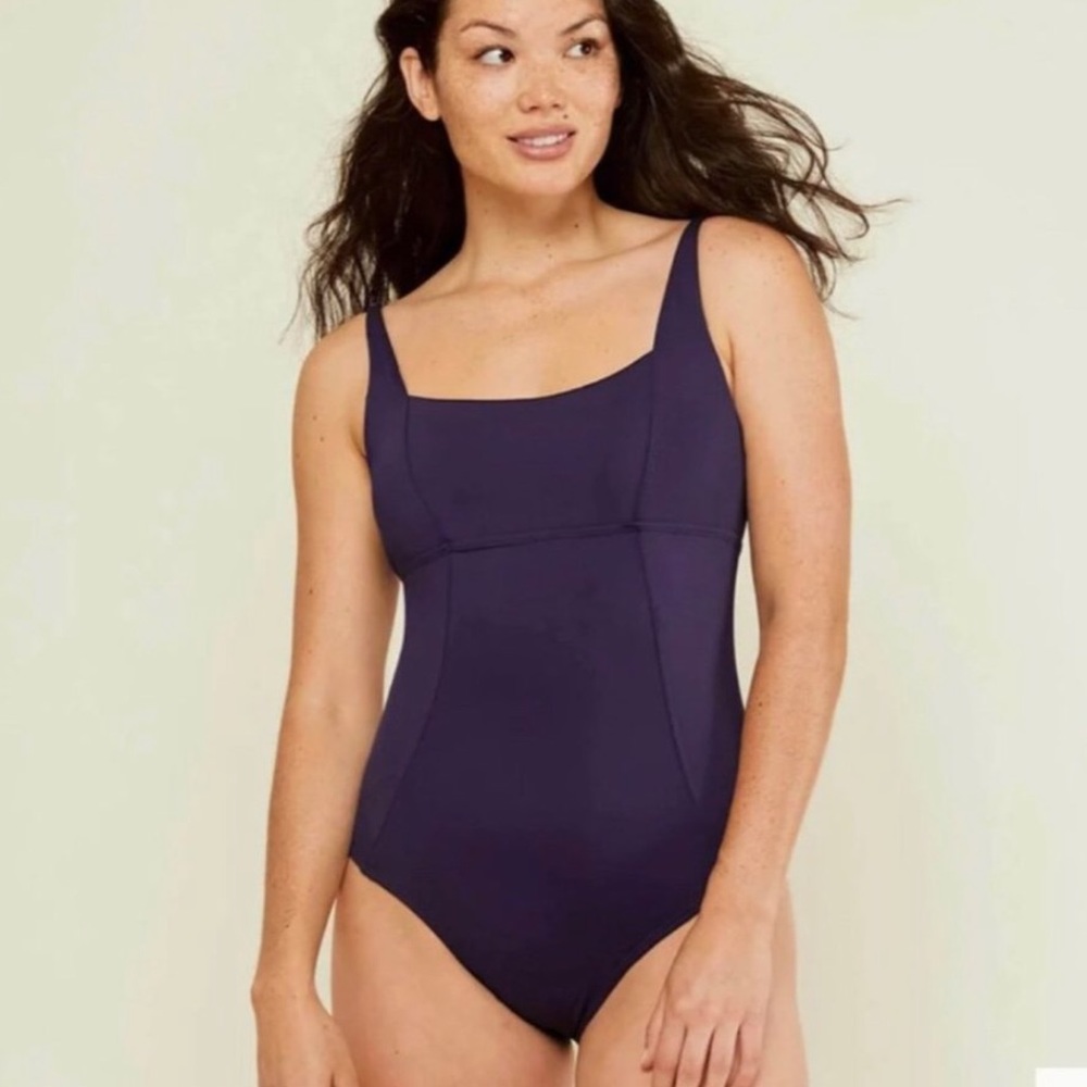 Andie Havana One Piece Swimsuit Size M Women Beach Navy Medium Bottom Coverage
